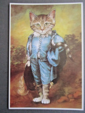 Cat postcard blue for sale  NORWICH