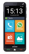 BRONDI AMICO VERO 4G+FLIP COVER SMARTPHONE PER ANZIANI TASTO SOS NERO na sprzedaż  Wysyłka do Poland