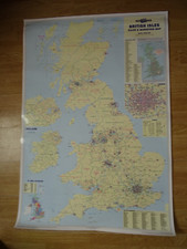 laminated map for sale  MILFORD HAVEN