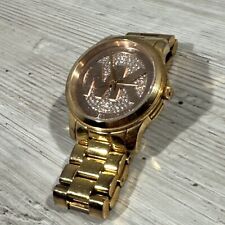 Relógio feminino Michael Kors passarela mostrador ouro rosa pavê de cristal ouro MK-5852 Bling comprar usado  Enviando para Brazil