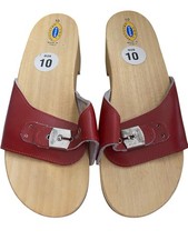 Sandálias femininas vintage Dr Scholls originais de madeira tamanho 10 fabricadas na Itália comprar usado  Enviando para Brazil