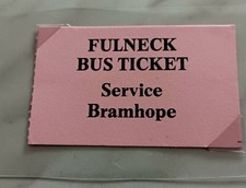 Fulneck bus ticket for sale  HINCKLEY