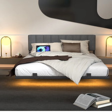 king gray platform bed for sale  Rogers