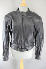 Black leather biker for sale  LAUNCESTON