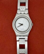 Relógio feminino Swatch 2002 Irony mostrador padrão branco 25mm, usado comprar usado  Enviando para Brazil