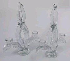 Bougeoirs chandeliers cristal d'occasion  Moreuil
