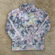 Jaqueta tricot clássica Adidas feminina com zíper frontal tamanho 6 camuflagem rosa prata nova sem etiquetas comprar usado  Enviando para Brazil