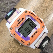 Freestyle Shark feminino FS101019 pulseira de náilon roxo relógio digital quartzo 7 1/4", usado comprar usado  Enviando para Brazil