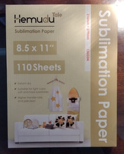 Papel de sublimação Hemudu 110 folhas 8,5x11 para transferência térmica jato de tinta algodão poli, usado comprar usado  Enviando para Brazil