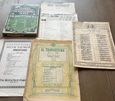 Lote de partituras antigas para piano 1909–1923 Beethoven Verdi Palmgren ópera de ensino comprar usado  Enviando para Brazil