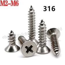 Parafusos de madeira auto-roscantes cabeça escareada Phillips A4 316 aço inoxidável M2-M6 comprar usado Parafusos de madeira auto-roscantes cabeça escareada Phillips A4 316 aço inoxidável M2-M6 comprar usado  Enviando para Brazil