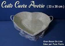 Cesto cesta avorio usato  Nola