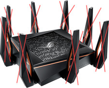 Router Asus GT-AX11000 Wi-Fi 6 - urządzenie pokazujące, towar B na sprzedaż  PL