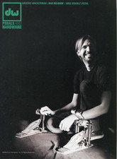 2008 anúncio impresso de DW Drum Workshop 9000 pedal com Brooks Wackerman Bad Religion, usado comprar usado  Enviando para Brazil