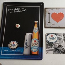 Pinnwand blechschilder bier gebraucht kaufen  Leidersbach
