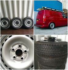  AMAROK 16" RODAS E PNEUS DE AÇO VW T5 T6 VOLKSWAGEN TRANSPORTER PRATA , usado comprar usado  Enviando para Brazil