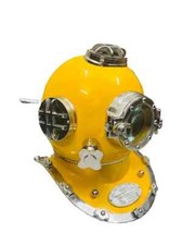 Capacete de mergulho antigo da Marinha dos EUA Mark V mergulhadores em alto mar decoração capacete de mergulho comprar usado  Enviando para Brazil