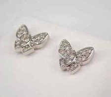 Brinco de diamante simulado corte redondo 2 quilates folheado a ouro branco 14k, usado comprar usado  Enviando para Brazil