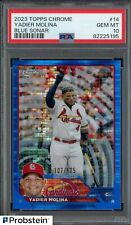 2023 Topps Chrome Blue Sonar 107/125 #14 Yadier Molina PSA 10 GEM ESTADO PERFEITO comprar usado  Enviando para Brazil