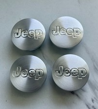 Usado, Tampas de centro de roda prata metal escovado 4x 55mm 2,16 polegadas compatível com modelos Jeep 2002-11 comprar usado  Enviando para Brazil