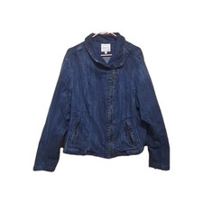 Jaqueta jeans feminina Torrid jeans assimétrica estilo moto zíper completo 2X/3X, usado comprar usado  Enviando para Brazil