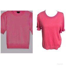 Gola Kate Spade rosa quente margarida manga curta média leve mistura de seda comprar usado  Enviando para Brazil