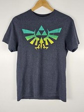 Camiseta The Legend of Zelda Oficial Nintendo Triforce Tamanho Pequeno Cinza Escuro comprar usado  Enviando para Brazil