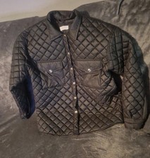 Ladies black quilted for sale  PETERBOROUGH