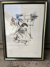 Renato guttuso litografia usato  Palermo