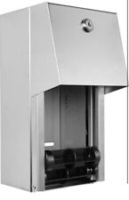 Suporte de dispensador de papel higiênico duplo comercial, aço inoxidável resistente LEIA! comprar usado  Enviando para Brazil