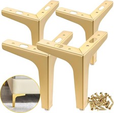 Pernas de móveis de metal 6 polegadas, 4 peças pés de móveis triangulares modernos PARAFUSOS FALTANDO comprar usado  Enviando para Brazil