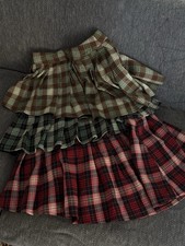 Plaid pleated skirt for sale  LONDON