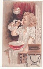 Máquina de costura doméstica soprando bolhas J Pinkham Dover cartão Vict c1880s comprar usado  Enviando para Brazil