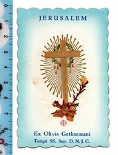 Usado, Santino - Holy Card - Croce Terra Santa composta da legno di olivi del Getsemani comprar usado Usado, Santino - Holy Card - Croce Terra Santa composta da legno di olivi del Getsemani comprar usado  Enviando para Brazil