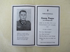 Sterbebild gef . gebraucht kaufen  Prackenbach
