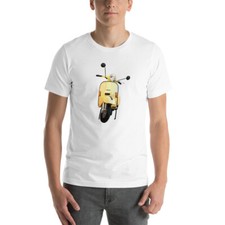 Camiseta scooter amarela vintage motocicleta antiga clássica bicicleta transporte de rua comprar usado  Enviando para Brazil