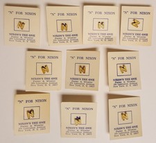 Usado, "N" Para Nixon TIe Tac Pin Placa Original Nixon's The One (10) comprar usado  Enviando para Brazil