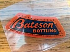 Bateson bottling label for sale  UK