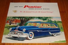 Folheto de vendas Pontiac Station Wagon 1953 original catálogo chefe comprar usado  Enviando para Brazil