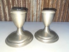 Empire pewter candlesticks for sale  Moline