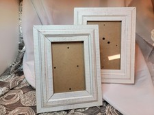 Molduras de madeira branca desgastada 5x7 e 4x6 fotos hobby lobby conjunto de 2 comprar usado  Enviando para Brazil