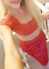 Red lace skirt for sale  LOWESTOFT