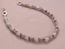 PULSEIRA LINHA PRATA ESTERLINA E OPALA comprar usado  Enviando para Brazil