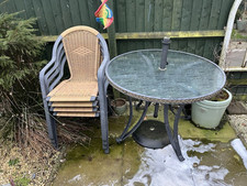 Patio table 4 for sale  STAFFORD