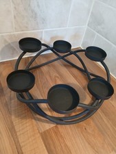 Black metal candle for sale  BARNSLEY