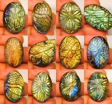 Usado, PINGENTE CABOCHÃO NATURAL MULTI FOGO LABRADORITA ESCULTURA FORMA MISTURA PEDRA PRECIOSA CZ comprar usado  Enviando para Brazil