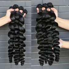 Pacotes de ondas de cabelo humano 38 40 polegadas pacotes de cabelo humano onda solta pacotes de tecido comprar usado  Enviando para Brazil