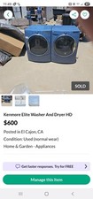 2017 kenmore elite for sale  El Cajon