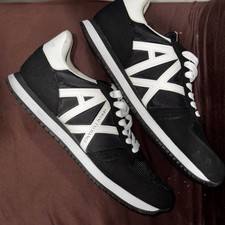 Tênis masculino básico Armani Exchange tamanho 10 XUX017 azul comprar usado  Enviando para Brazil