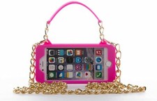 Capa carteira tiracolo para iPhone 6/6S bolsa corrente dourada rosa comprar usado  Enviando para Brazil